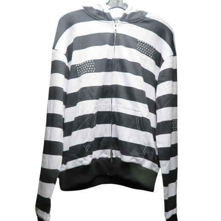Sashiko Striped Hoodie